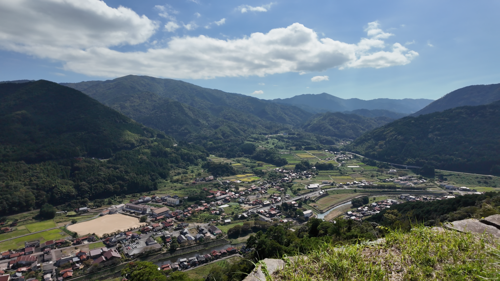 津和野城城下景色